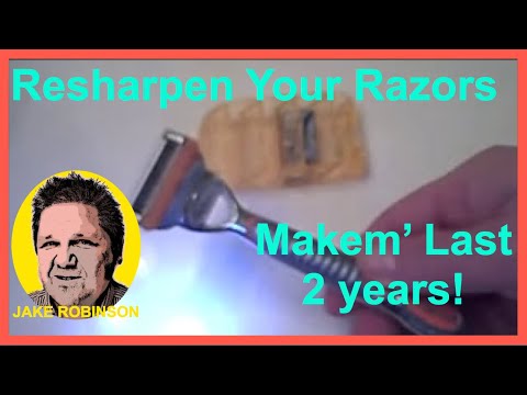 How to Sharpen Disposable Razors - Extend the life of your blade -easy &amp; fast