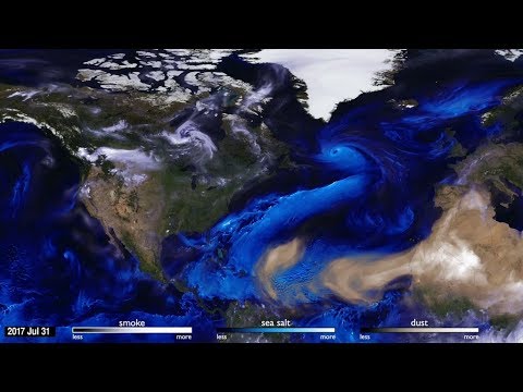 2017 Hurricanes and Aerosols Simulation