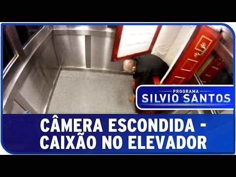 Programa Silvio Santos - Câmera Escondida - Caixão no Elevador
