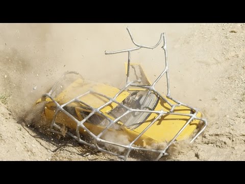 Redneck Drives a Duct Taped Car Off a Cliff!
