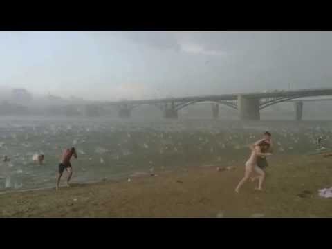 A sudden hail storm in Russia (Novosibirsk) 12.07.2014 | Внезапный ураган в Новосибирске 12.07.2014