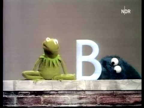 Kermit der Frosch und Krümelmonster - Buchstaben (Sesamstrasse)