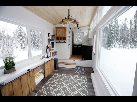 Open Concept Modern Tiny House with Elevator Bed #anawhite