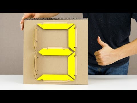 How to Make Mechanical 7 Segment Display from Cardboard