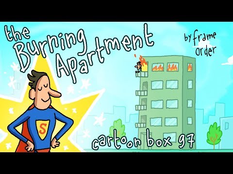 The Burning Apartment | starring SUPERMAN | Cartoon Box 97 | by FRAME ORDER