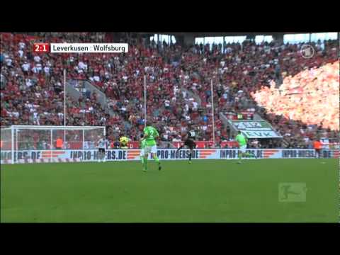AMAZING Goal by Eren Derdiyok (2:1) | Bayer Leverkusen vs. VfL Wolfsburg 3:1 [HQ]