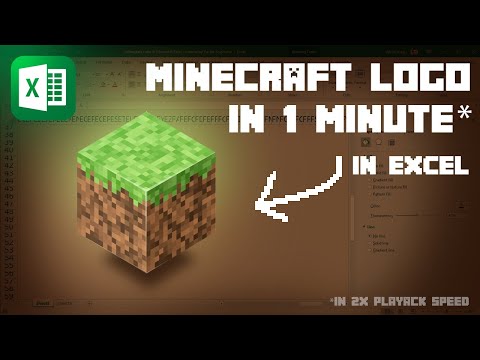 Minecraft Logo in Excel? How to create Minecraft logo in Microsoft Excel in 1 minute tutorial!