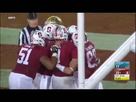 Stanford WR Francis Owusu&#039;s AMAZING Catch Behind Defenders Back [Full HD]