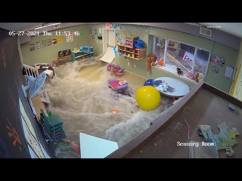 Video shows the moment a Wentzville day care flooded during storms