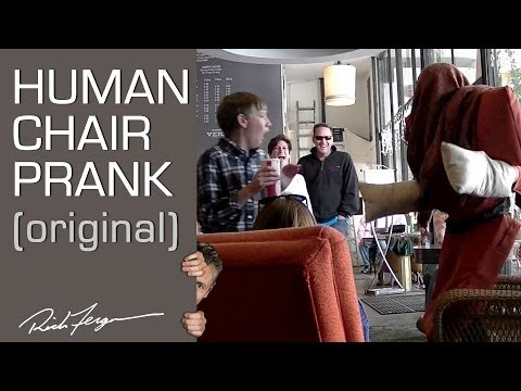 Human Chair Scare Prank (Original)