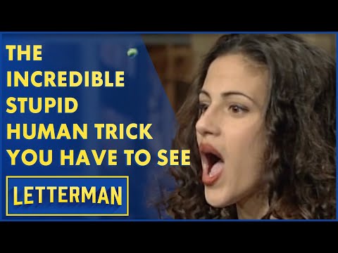 The Incredible Stupid Human Trick You Have To See | Letterman