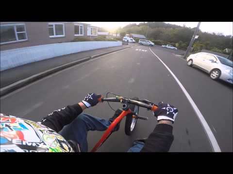 Drift trike-steepest street in the world