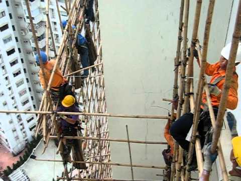 Hong Kong&#039;s bamboo scaffolding