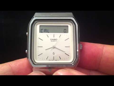Gesture controlled touchscreen calculator watch - guess the year?