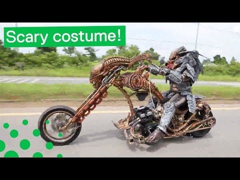 Real Life Predator on Motorbike in Thailand