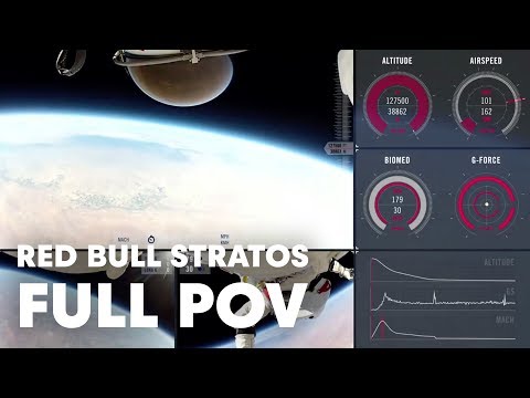Red Bull Stratos FULL POV | Felix Baumgartner&#039;s Stratosphere Jump