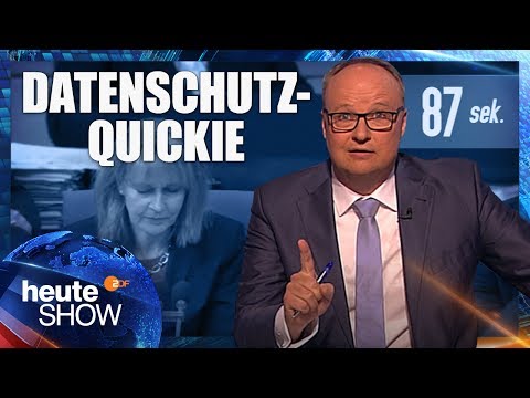 In 87 Sekunden zum Big-Brother-Gesetz: Bundestag killt den Datenschutz | heute-show vom 26.05.2017