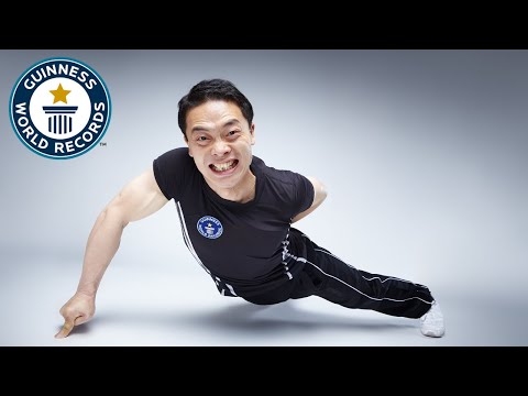 Most one finger push ups in 30 seconds -- Video of the Week 21st March -- Guinness World Records