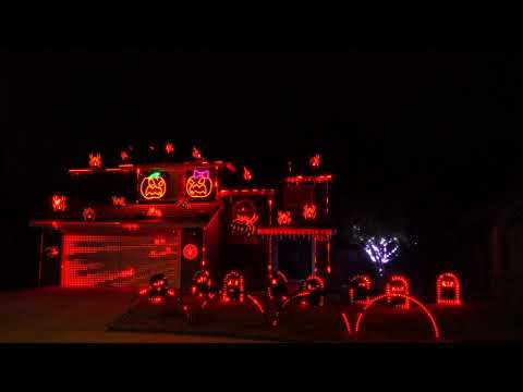 Ghostbusters - Ray Parker Jr. Halloween Light Show
