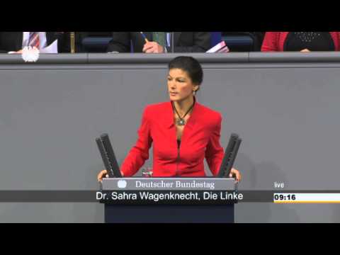 Sahra Wagenknecht, DIE LINKE: Merkels Schuldenbremse heißt Sozialabbau, unsere Millionärssteuer