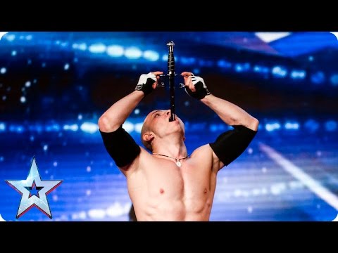 Alex Magala brings sword swallowing act to BGT stage! | Week 1 Auditions | Britain’s Got Talent 2016