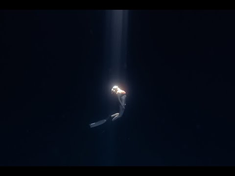 Freediving the cave of light, Ibiza