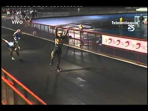 Roller speed skater fail 2010 Guarne Colombia