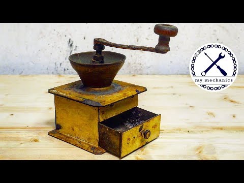 Rusty Old Coffee Grinder - Perfect Restoration