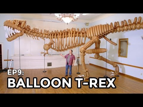Life Size Balloon T-Rex Dinosaur - COOLEST THING I&#039;VE EVER MADE EP9